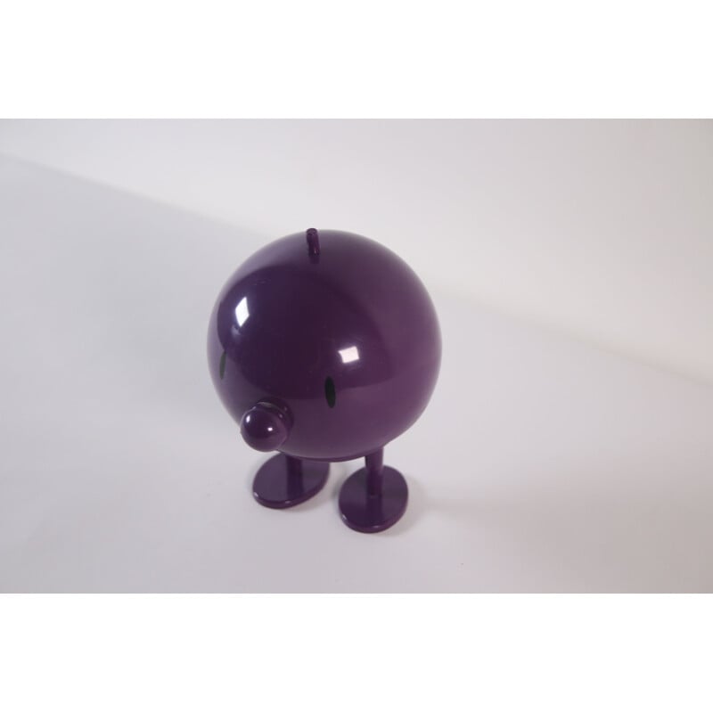 Figurine vintage Hoptimist violette de Gustav Ehrenreich Danois 1970