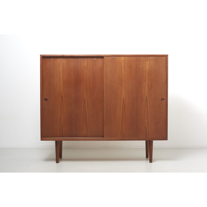 Vintage High Sideboard by Hans J. Wegner for RY Møbler Denmark 1950s