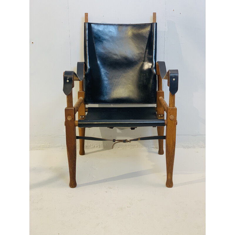 Paire de fauteuils vintage Safari de Kaare Klint
