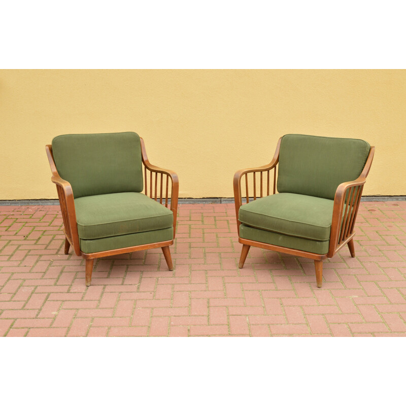 Set of Sofa and 2 Chairs vintage of Knoll Antimott, 1950s