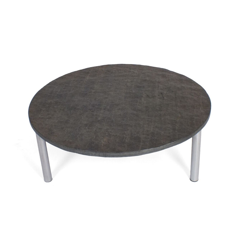 Vintage Coffee table with floating slate table top
