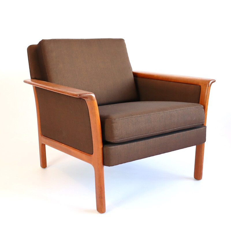 Vintage scandinavian teak armchair 1960