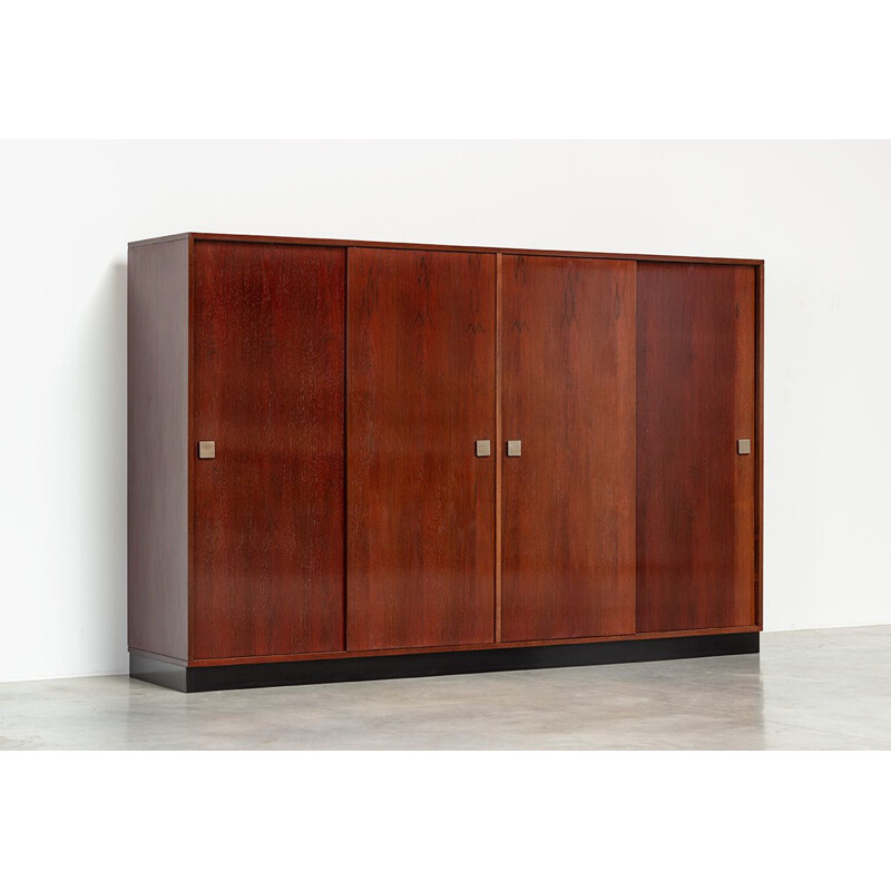 Vintage modernist rosewood wardrobe Belform, Alfred Hendrickx 1970s