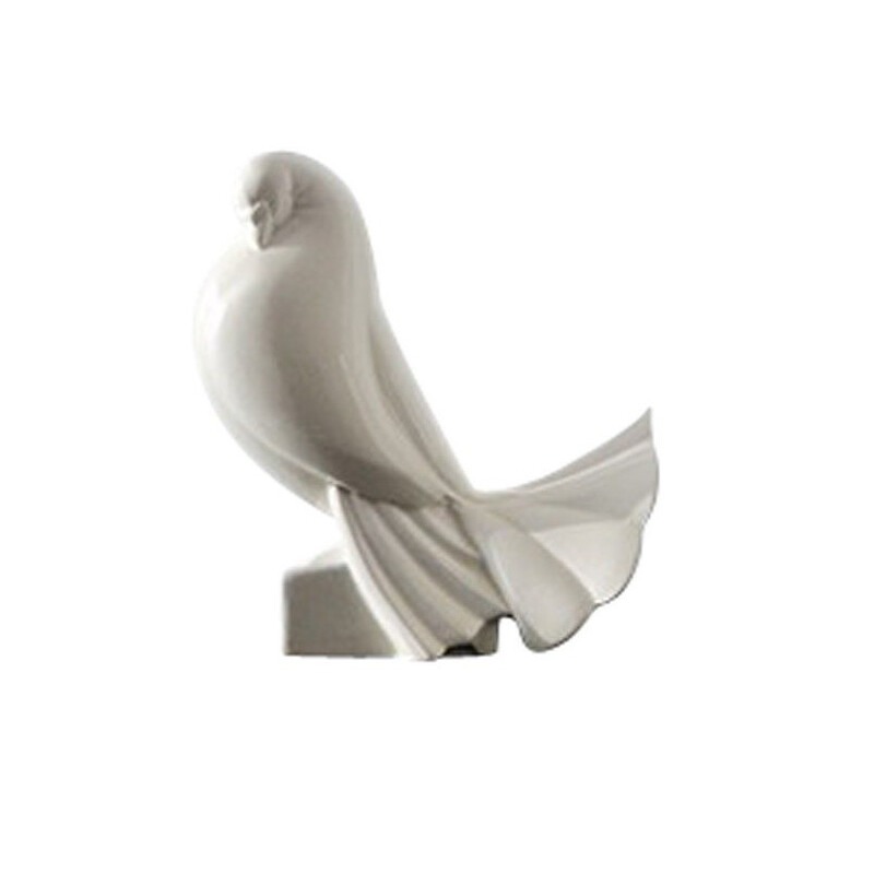 Mid-century Pigeon sculpture in ceramic, Jacques ADNET - 1930s