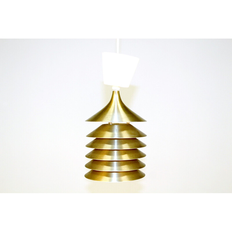 Vintage metal suspension lamp Ikea Möbel, Sweden 1970