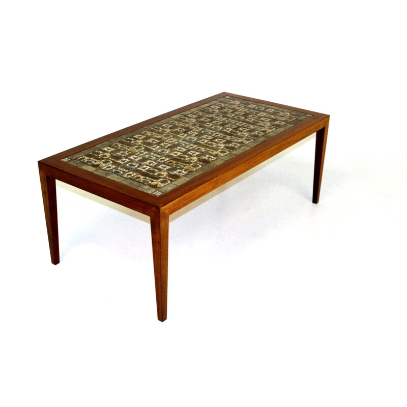 Vintage coffee table Severin Hansen for Haslev Møbelfabrikk Royal Copenhagen, Denmark, 1960