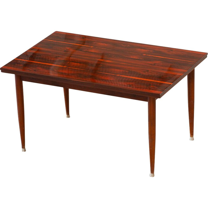 Vintage Scandinavian rosewood table with extensions