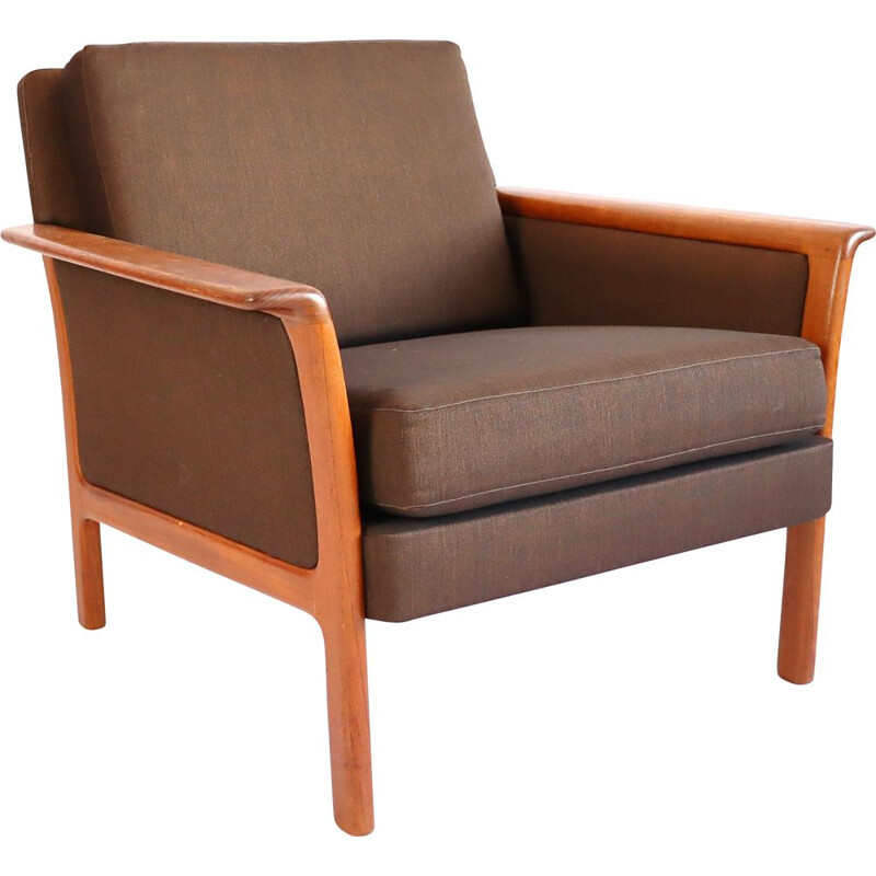 Vintage scandinavian teak armchair 1960