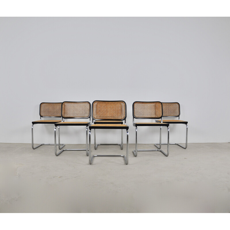 Set 6 vintage Dinning Style Chairs B32 By Marcel Breuer