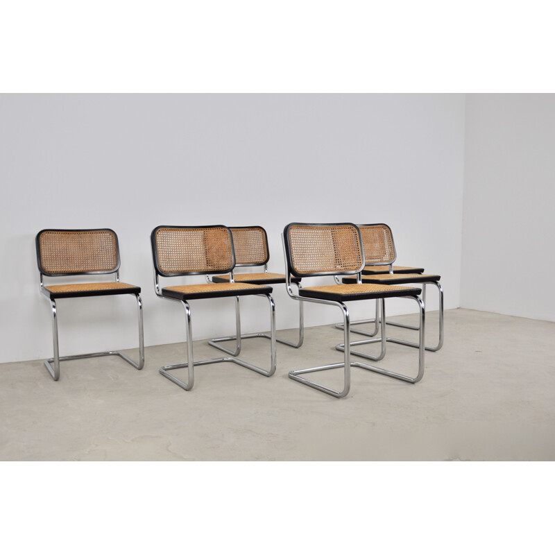 Set 6 vintage Dinning Style Chairs B32 By Marcel Breuer