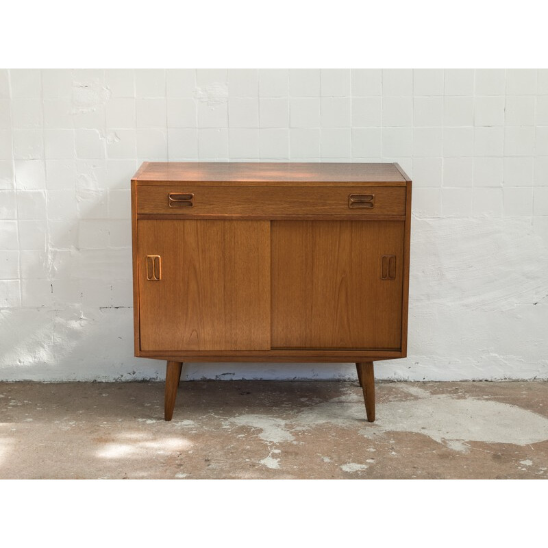 Small sideboard with 1 drawer and 2 sliding doors - 1960s