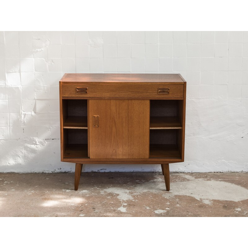 Small sideboard with 1 drawer and 2 sliding doors - 1960s