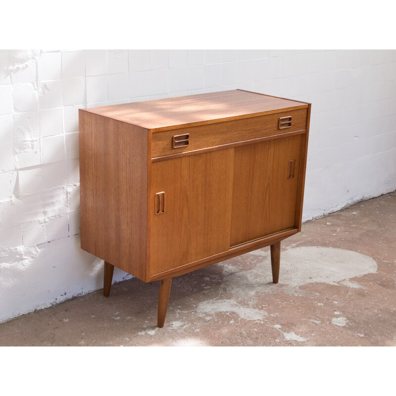 Small sideboard with 1 drawer and 2 sliding doors - 1960s