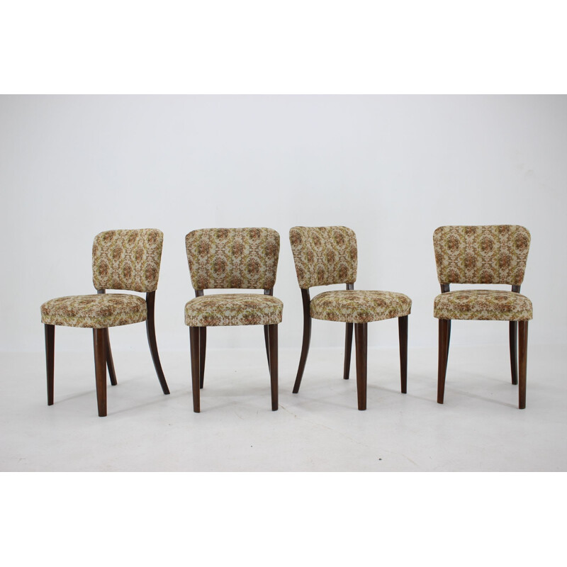 Set of 4 vintage Dining Chairs Czechoslovakia 1950s