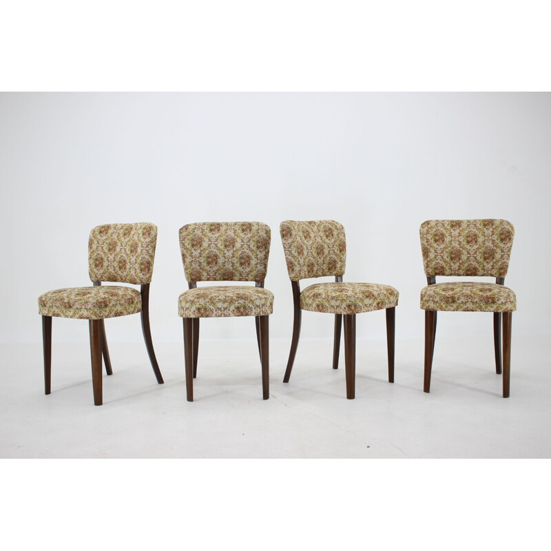 Set of 4 vintage Dining Chairs Czechoslovakia 1950s