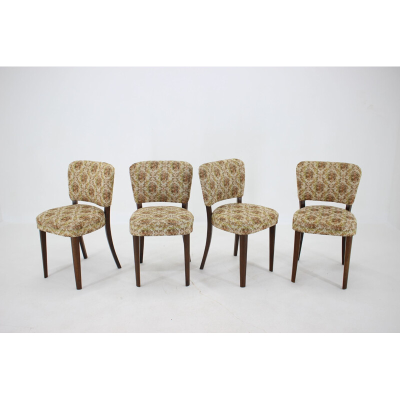 Set of 4 vintage Dining Chairs Czechoslovakia 1950s