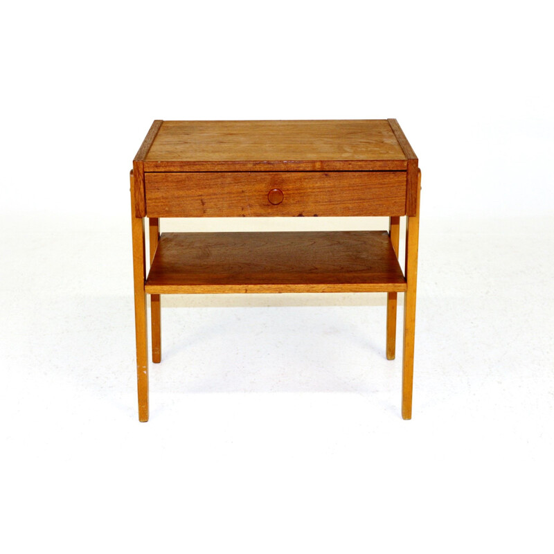 Vintage teak bedside table, Sweden 1960