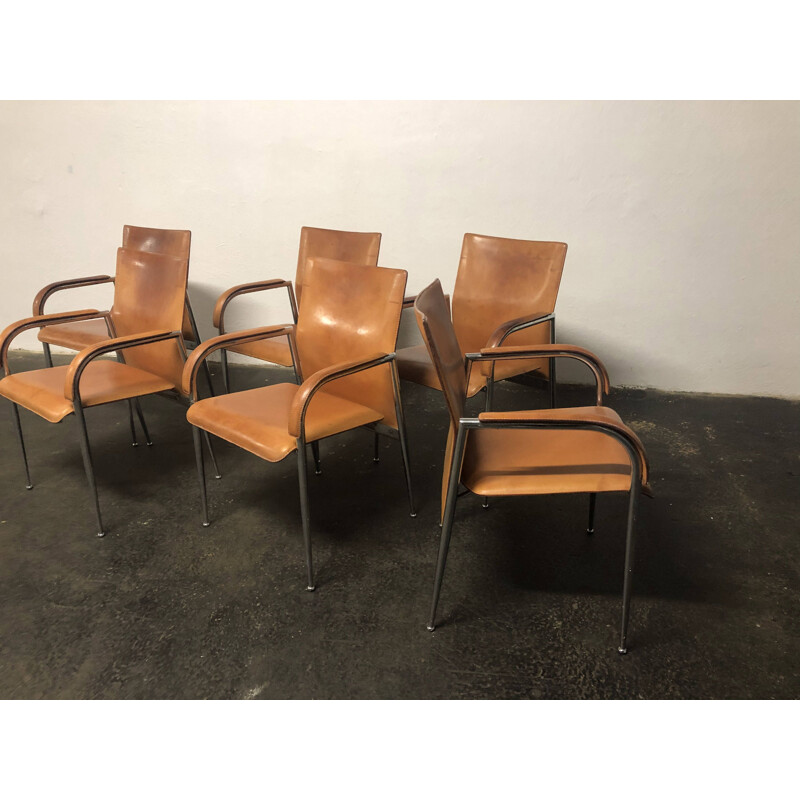 Suite de 6 chaises vintage Fasem