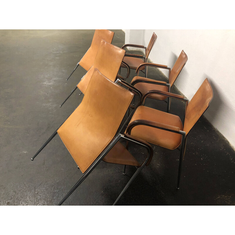 Set of 6 vintage chairs Fasem