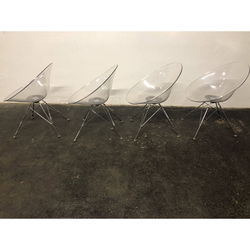 Set of 4 vintage chairs Eros