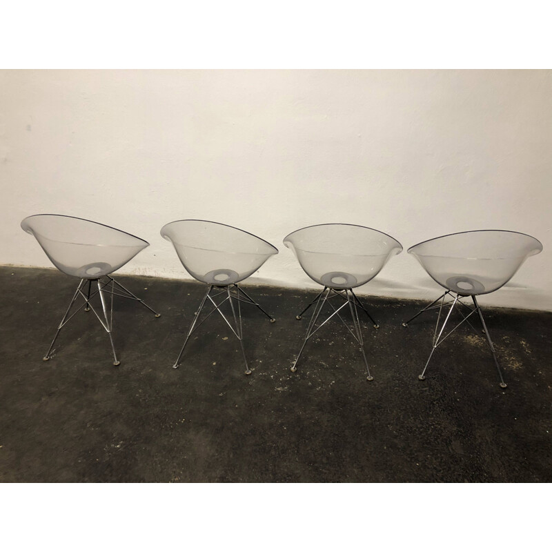 Set of 4 vintage chairs Eros