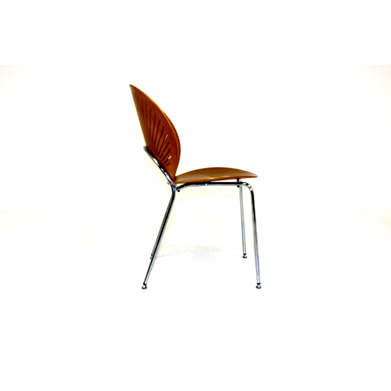 Set of 4 vintage model table chairs. 3298 Trinidad Nanna Ditzel Denmark 1960