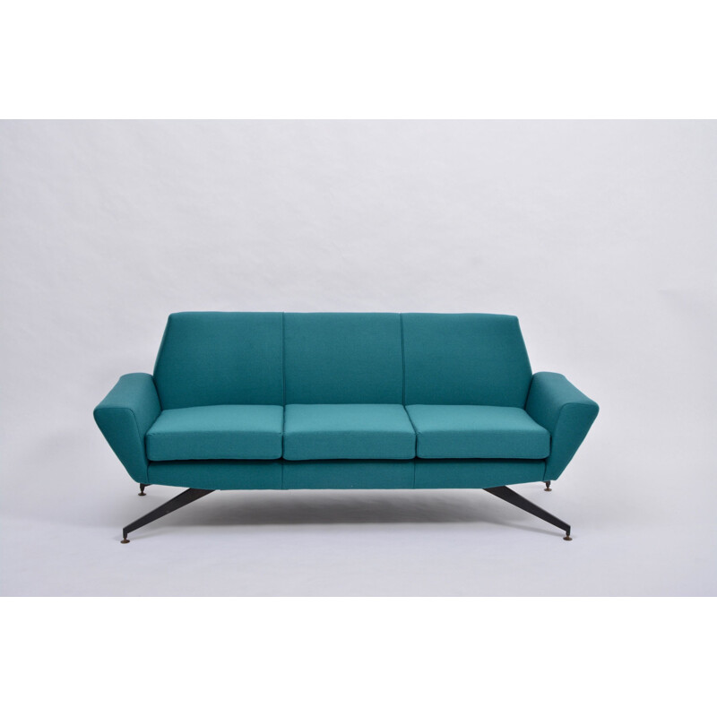 Vintage-Sofa mit Metallbasis von Lenz Italienisch