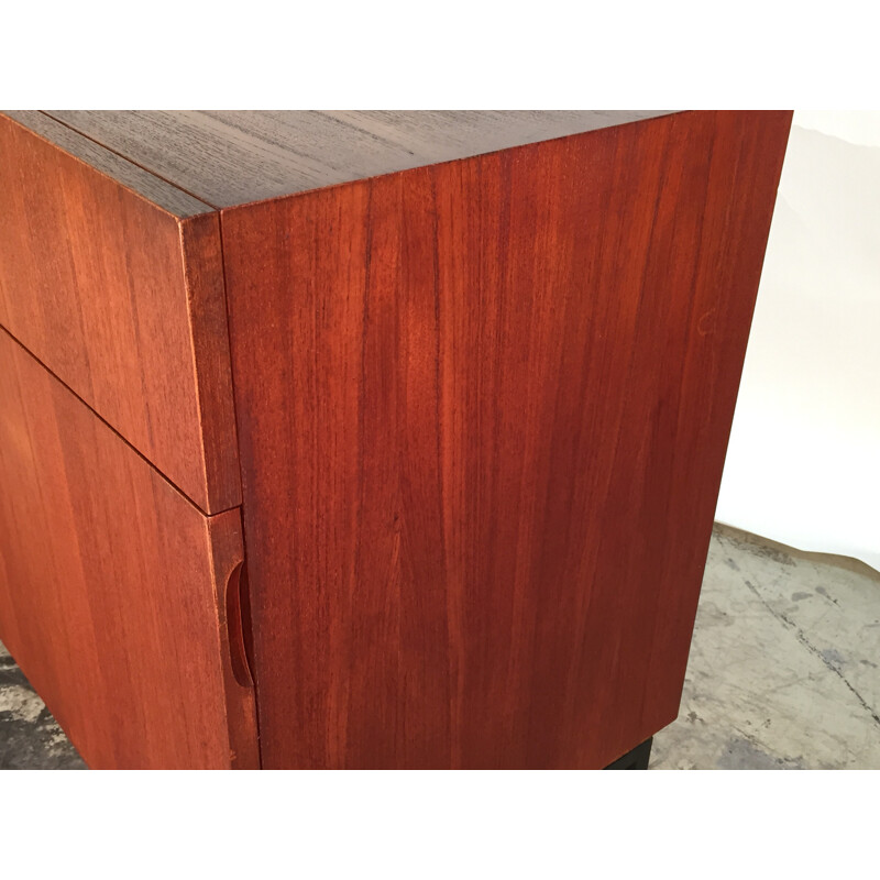 Bofinger sideboard in teak ansd steel, PHILIPPON & LECOQ - 1958