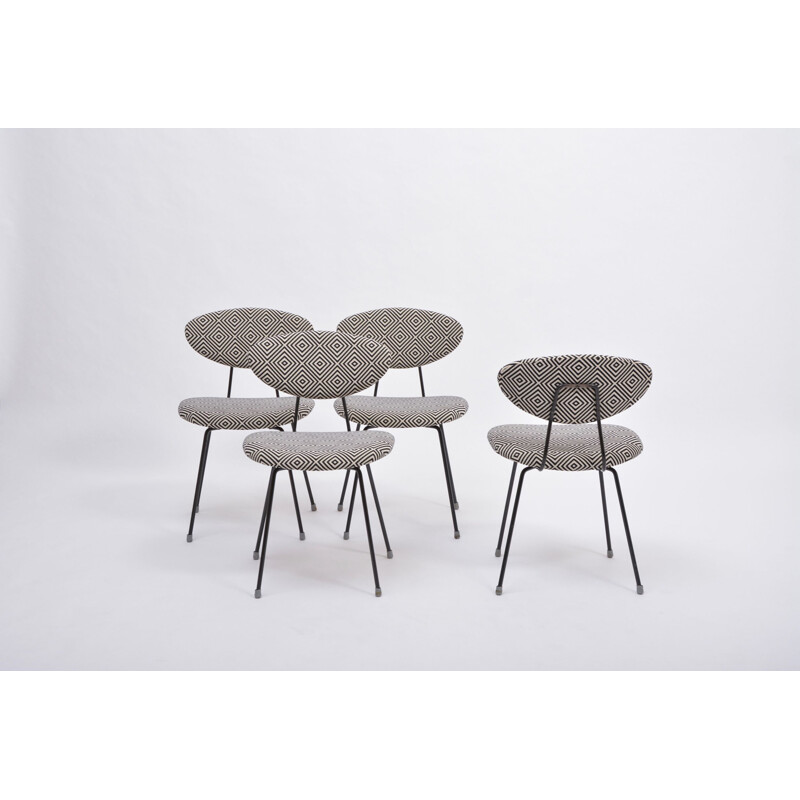 Set of 4  Mid-Century Modern dining chairs by Rudolf Wolf for Elsrijk 1950s