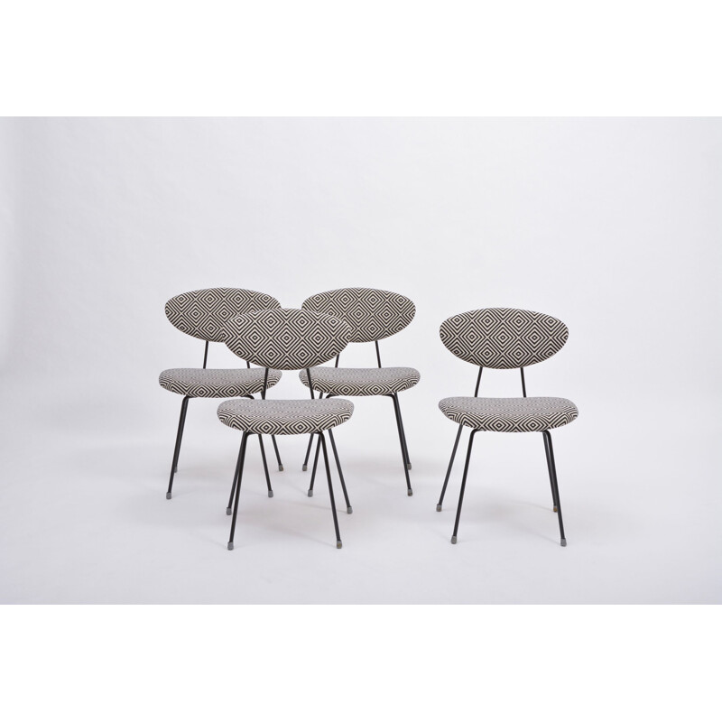 Set van 4 moderne vintage stoelen van Rudolf Wolf voor Elsrijk 1950