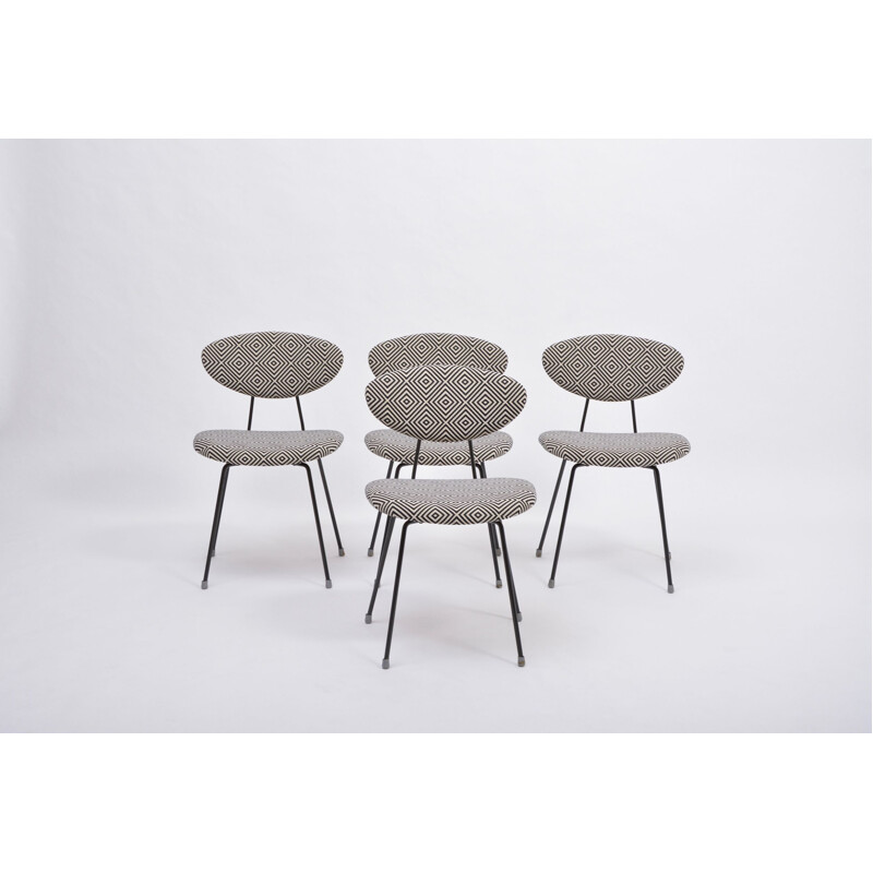 Set di 4 sedie moderne vintage di Rudolf Wolf per Elsrijk 1950