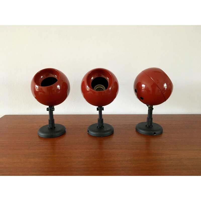 3 vintage Lita Eye Ball  sconces 1970