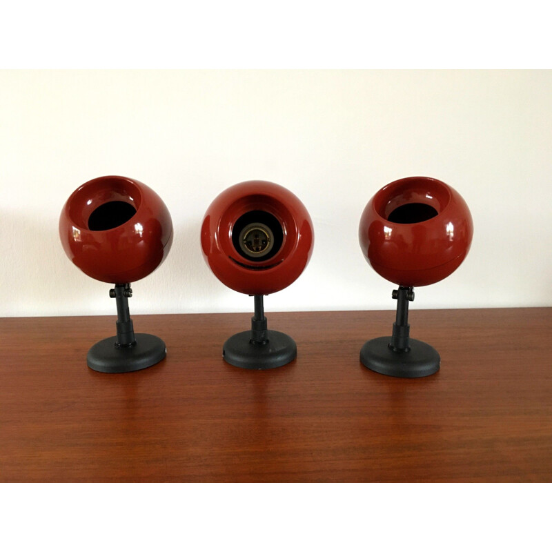 3 vintage Lita Eye Ball  sconces 1970