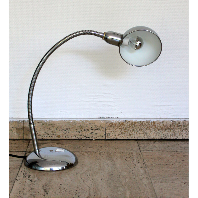 Vintage chromed desk lamp, 1950