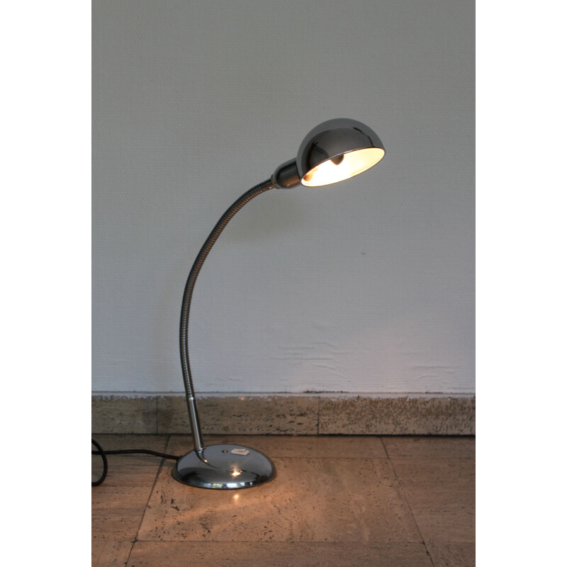 Vintage chromed desk lamp, 1950