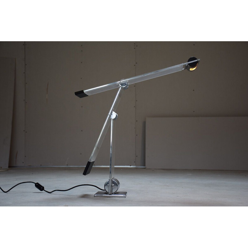 Oblique double rocker vintage light by Yonel Lebovici, 1979