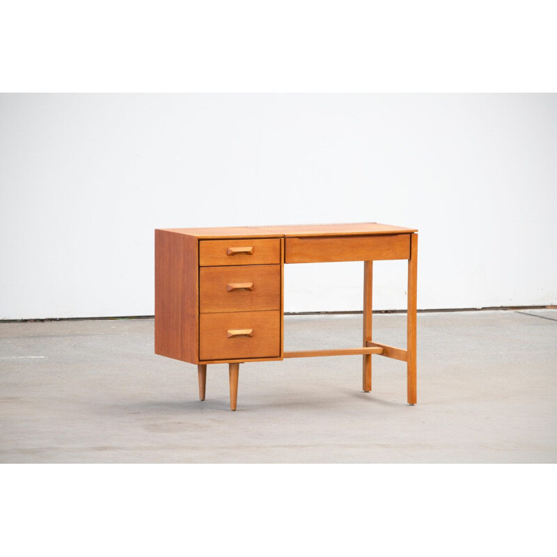 Vintage Desk Scandinavian Golden Oak 