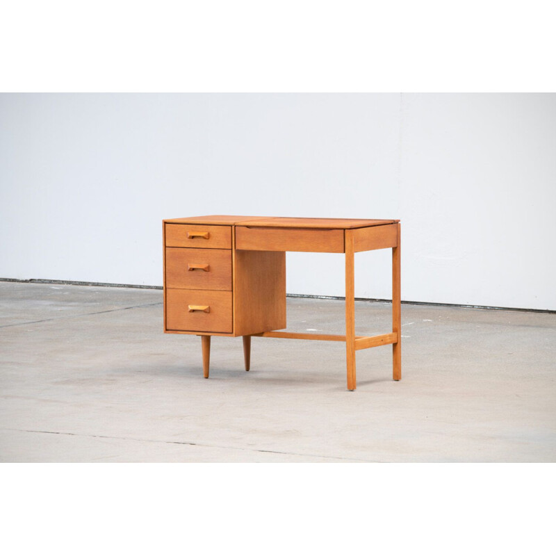 Bureau vintage Chêne doré scandinave