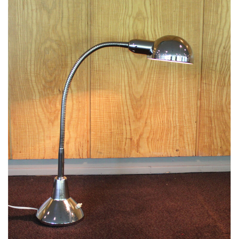 Vintage chromed desk lamp, 1950