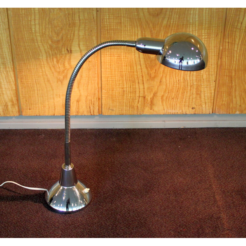 Vintage chromed desk lamp, 1950