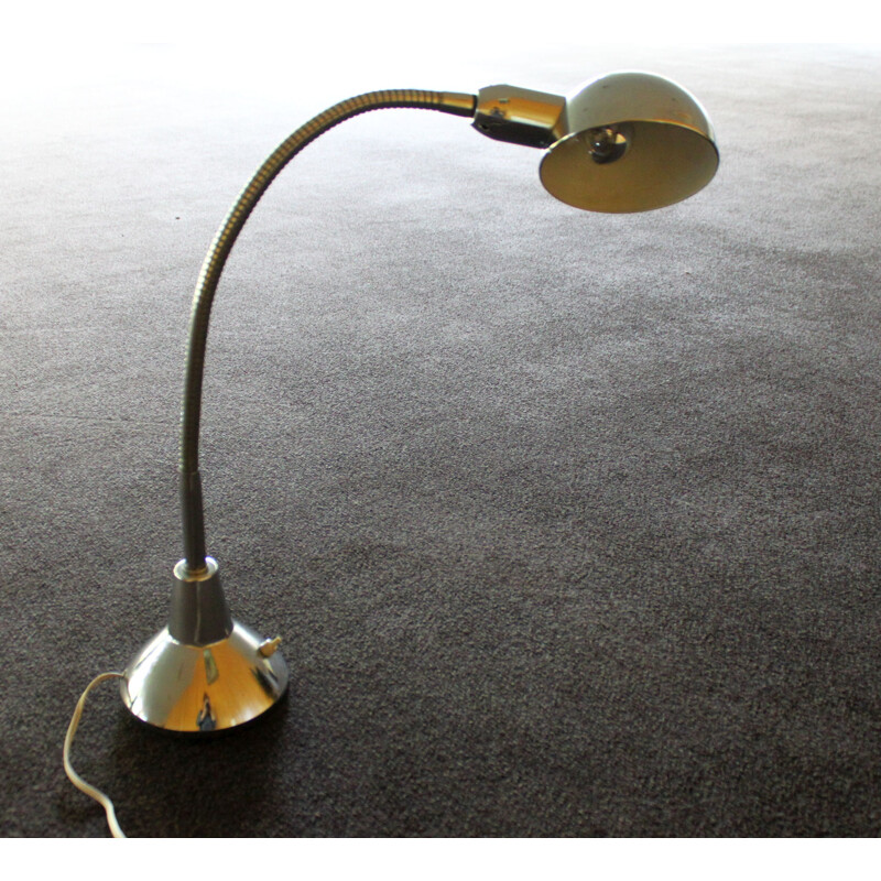 Vintage chromed desk lamp, 1950