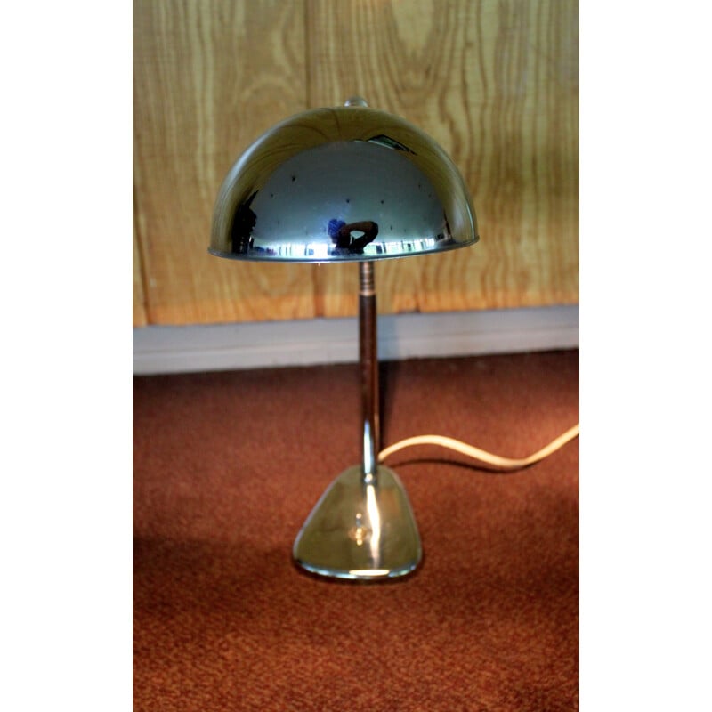Vintage chromed desk lamp, 1950