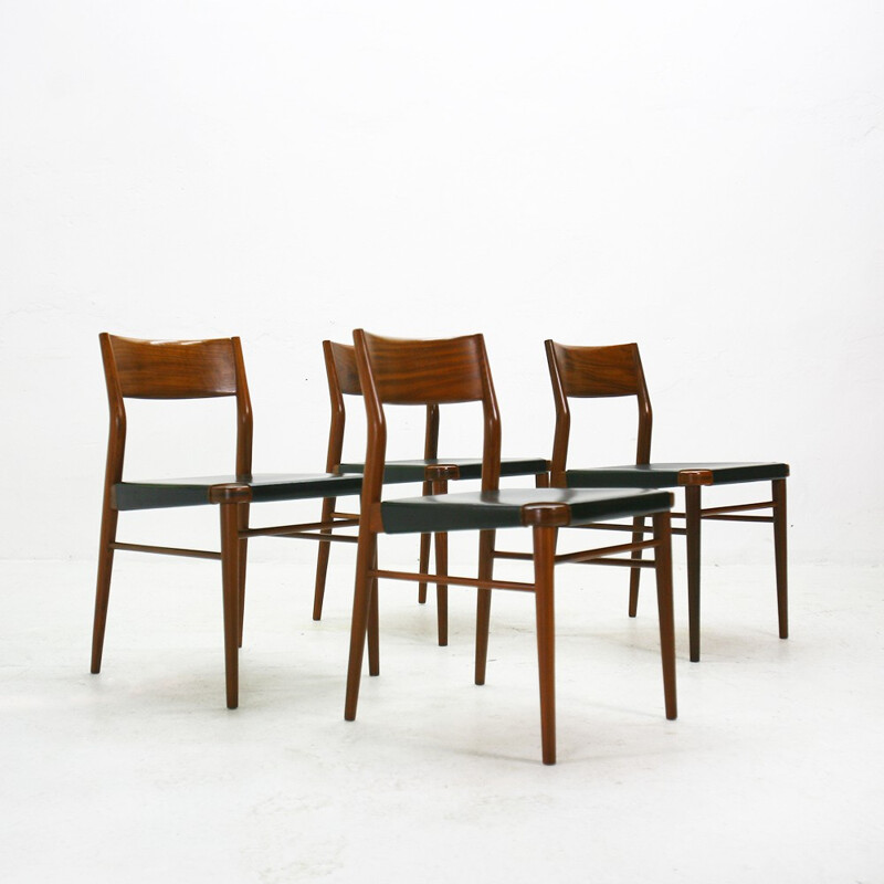 Ensemble de 4 chaises modèle "351", Georg LEOWALD - 1970