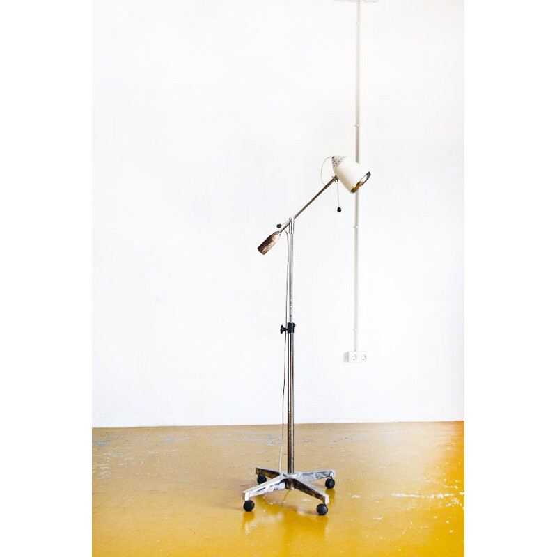 Vintage examination lamp for medical practice. Industrial style. Spain, 1970