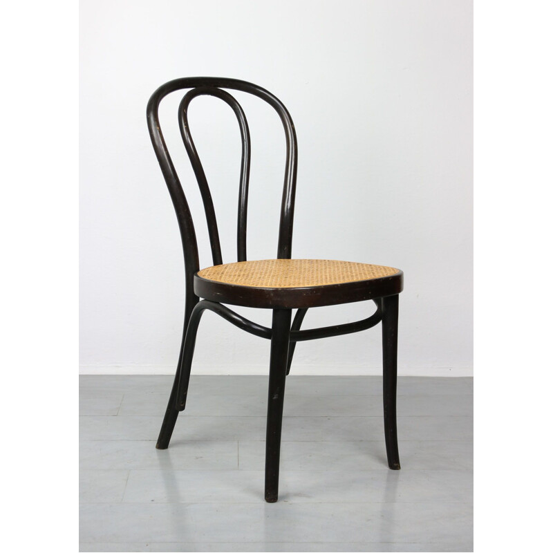 Vintage N 218 Dark Brown Chair by Michael Thonet