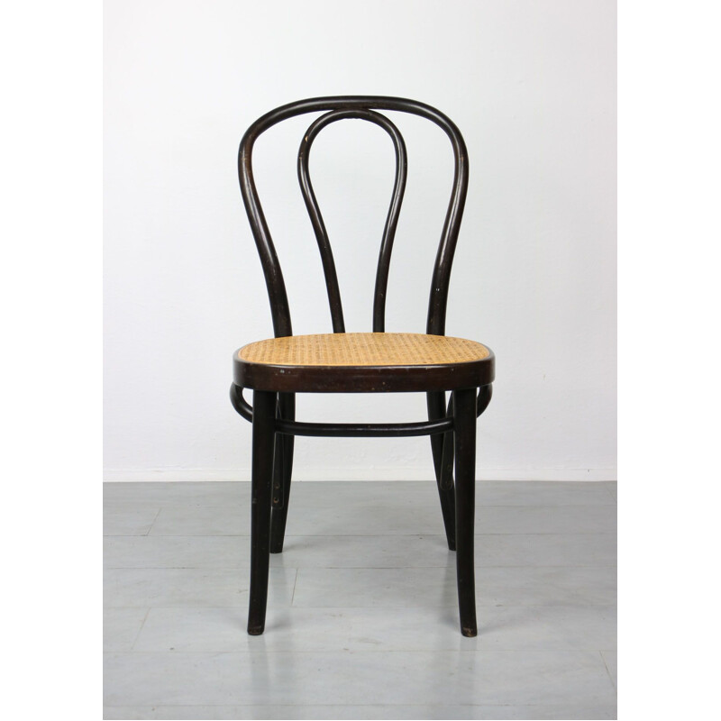 Vintage N 218 Dark Brown Chair by Michael Thonet