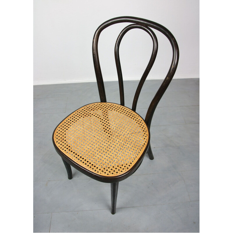 Vintage N 218 Dark Brown Chair by Michael Thonet