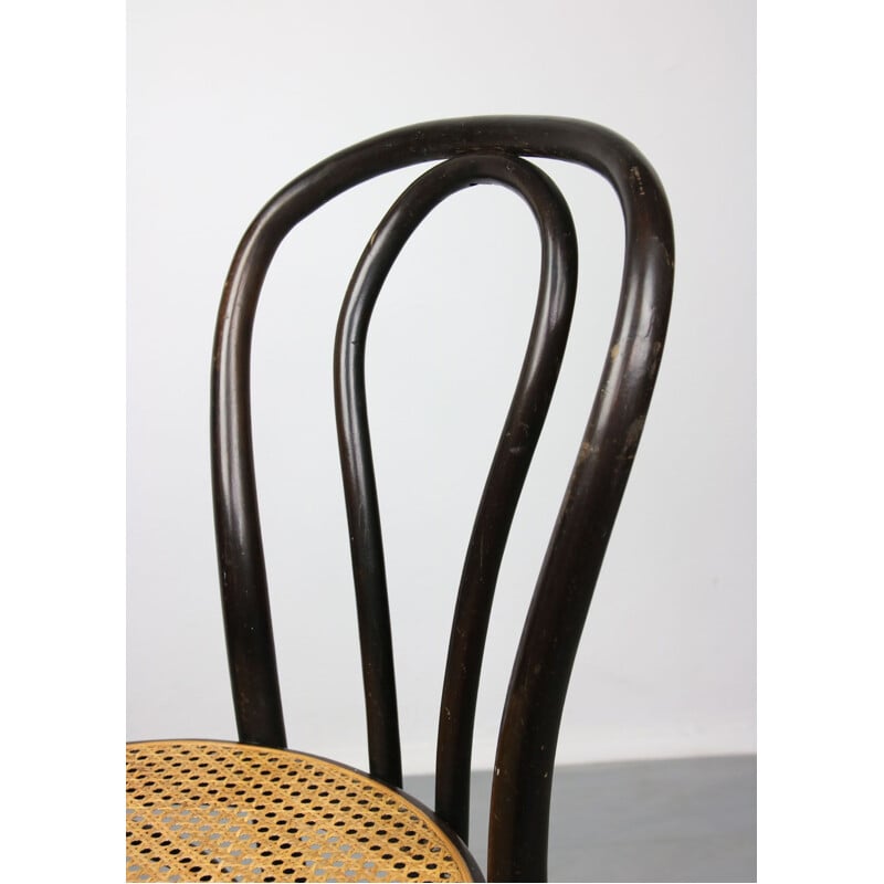 Vintage N 218 Dark Brown Chair by Michael Thonet