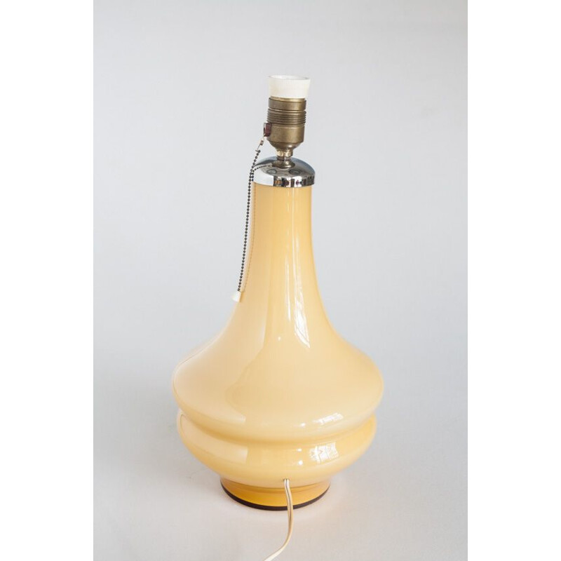 Lampe à poser vintage Verre soufflé France, 1960