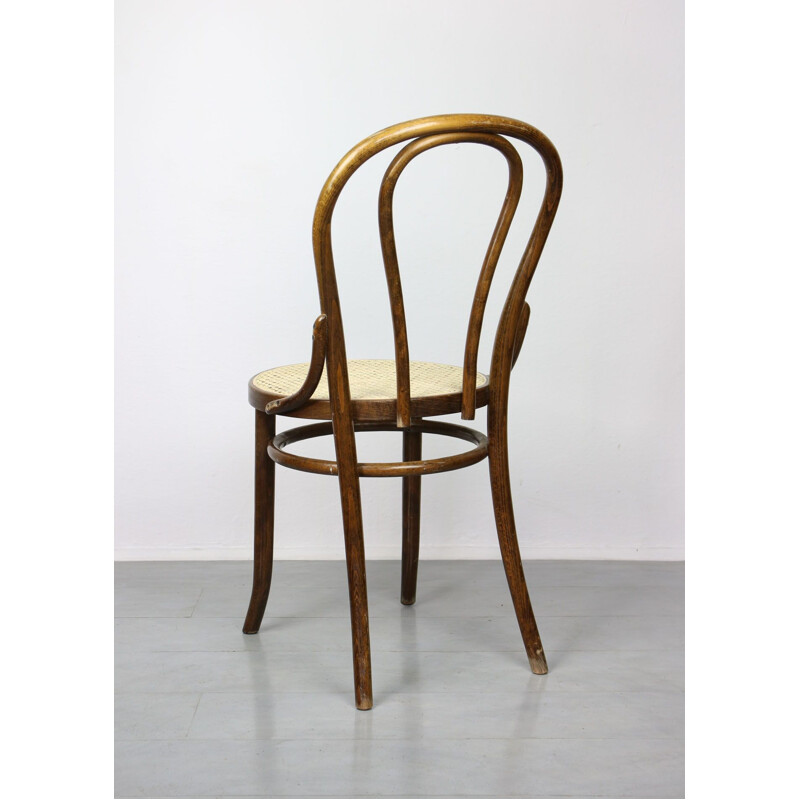Cadeira castanha Vintage N 18 de Michael Thonet, 1 de 3
